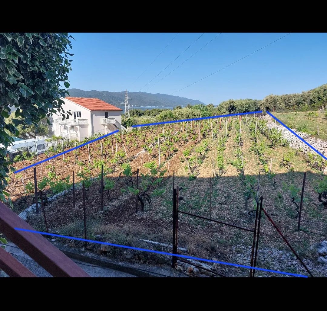 Land for sale for residential construction. Perna, Orebić. 